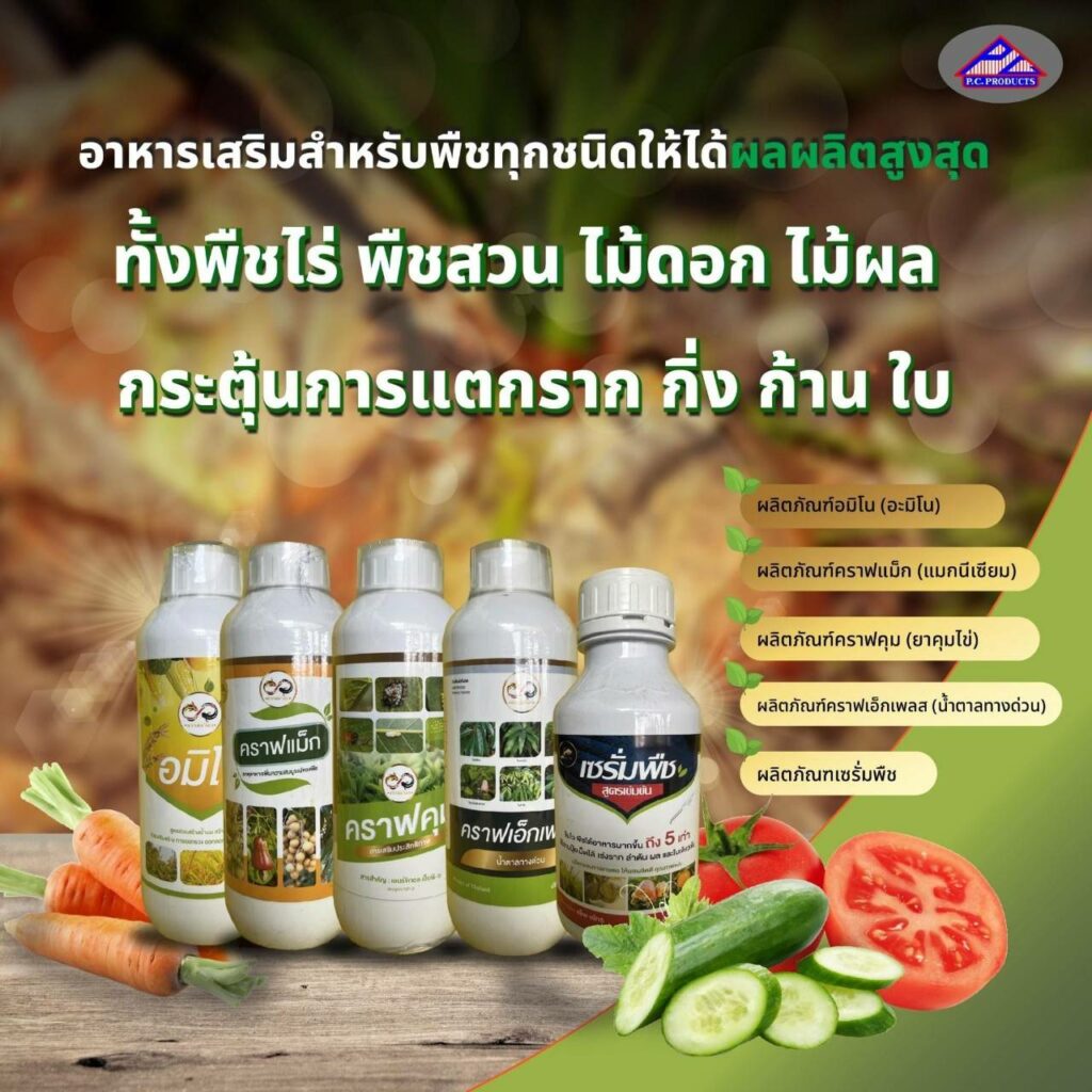 ตัวช่วยที่ทำให้พืชเจริญเติบโตสูตรเข้มข้น